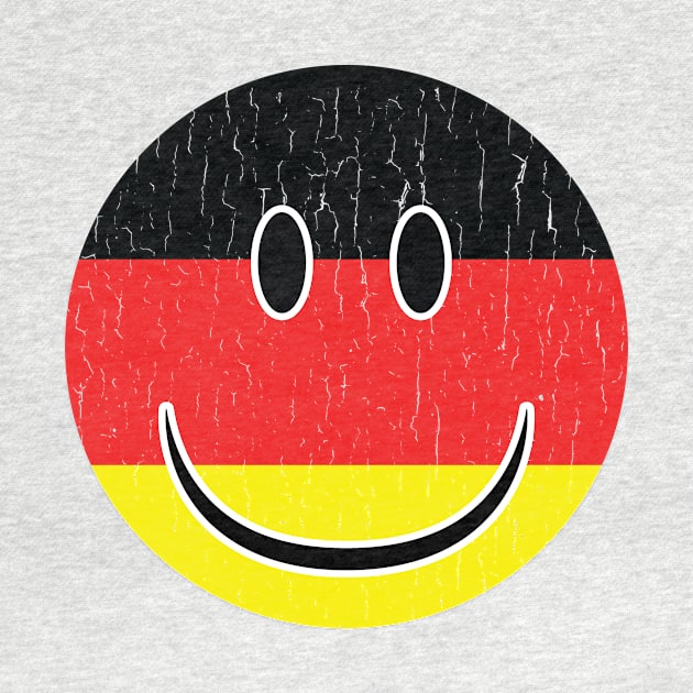 Smiley Germany Flag Fan German Fan Gift by atomguy